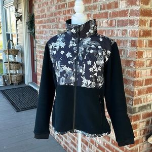 North Face Denali floral full zip jacket. LIKE NEW! Women’s size L Rare!
